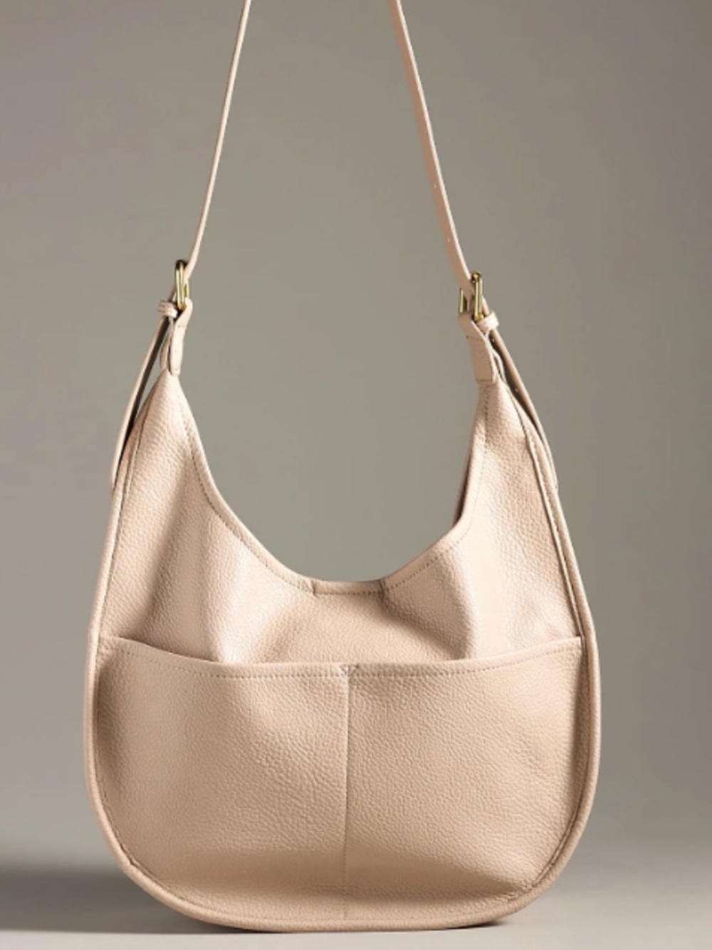 NWT Anthropologie Antik Kraft Buckle Bag Vegan Leather Shoulder